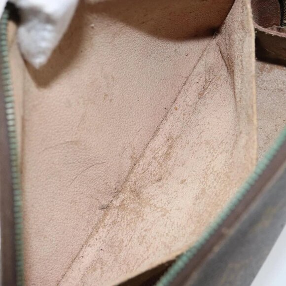 LOUIS VUITTON Monogram Trousse Demi Ronde Cosmetic Pouch M47520 LV Auth 150155 - Picture 13 of 16